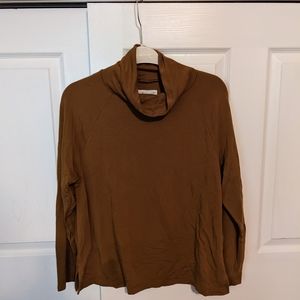 Lou and Grey for Loft, olive green turtleneck, sz M
